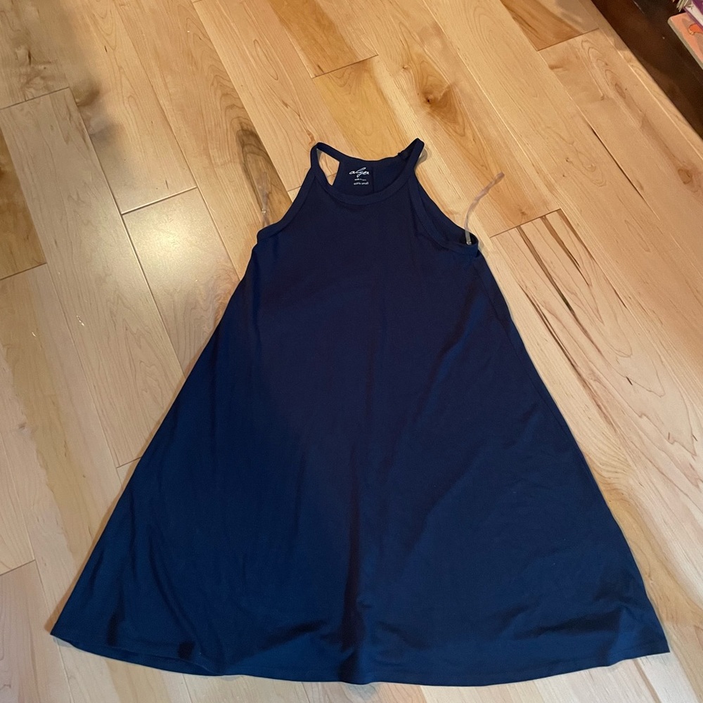 Alya casual navy blue beach dress